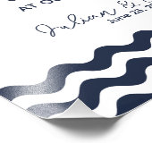 海軍結婚の天国で結婚のサイン航海の フォトプリント            (角)