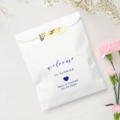 海軍結婚のCookie & Treatのウェルカムバッグ フェイバーバッグ (封をした状態)