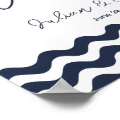 海軍結婚航海のは私を信頼して踊れるプリント ポスター (角)