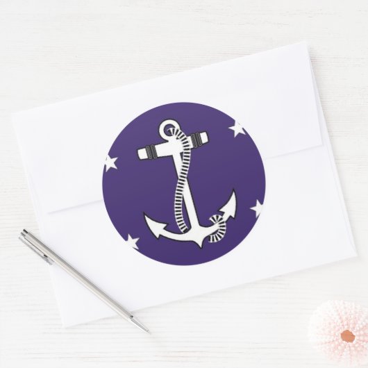 海軍統一された州長官 ラウンドシール (封筒)