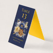 海軍絵を描金ゴールドパイ結婚ニーのテーブル番号 (正面)