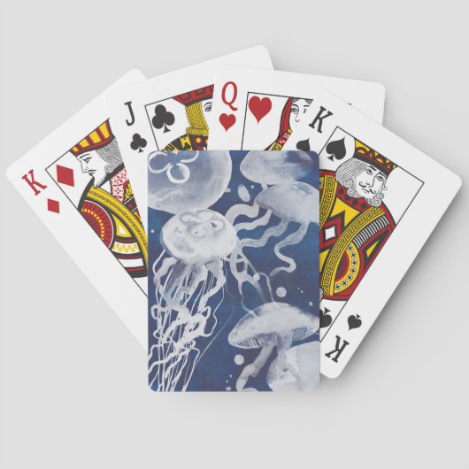 海軍背景のくらげ トランプ (裏面)