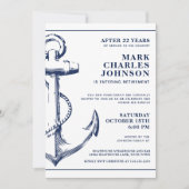 海軍航海のいかり航海の退職 招待状 (正面)