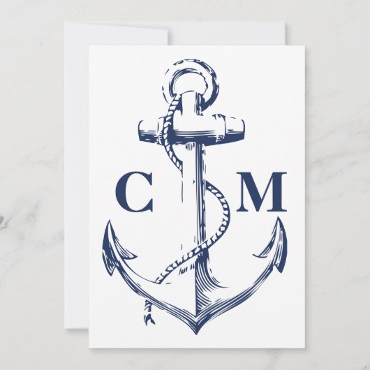 海軍航海のいかり航海の退職 招待状 (裏面)