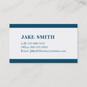 海軍航海のなロープの船遊びの魚釣りのチャーター 名刺 (裏面)