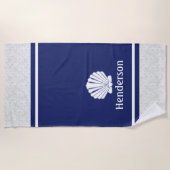 海軍航海のの砲弾 ビーチタオル (正面)