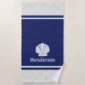 海軍航海のの砲弾 ビーチタオル (正面)