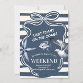 海軍航海の沿岸バチェロレッテ 招待状 (正面)