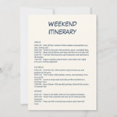 海軍航海の沿岸バチェロレッテ 招待状 (裏面)