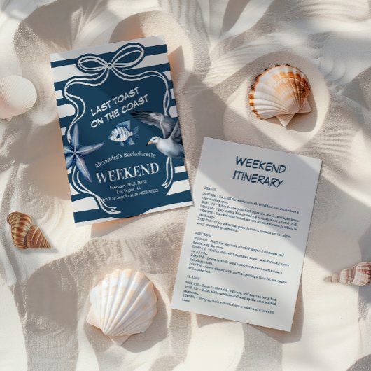 海軍航海の沿岸バチェロレッテ 招待状