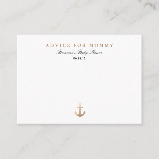 海軍航海の |ママアドバイスカード アドバイスカード (正面)