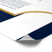 海軍航海の |白結婚の座席表 ポスター (角)