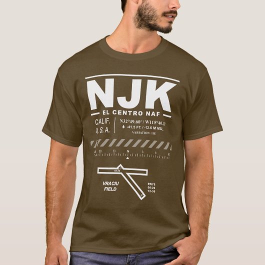 海軍航空施設エルセントロNJK Tシャツ (正面)