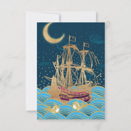 海軍艦隊の月光の下で小さなクジラ (裏面)