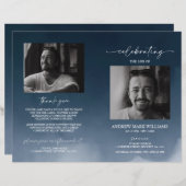 海軍葬儀式折りたたみプログラム (正面/裏面)