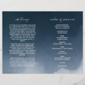 海軍葬儀式折りたたみプログラム (裏面)