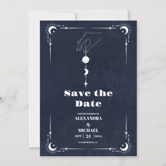 海軍藍のタロット　恋人たちのウェディング セーブザデート (正面)