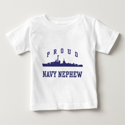 海軍誇りを持った甥 ベビーTシャツ (正面)