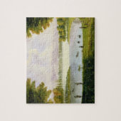 海軍調査の探険の準備のキャンプ、で ジグソーパズル (縦)