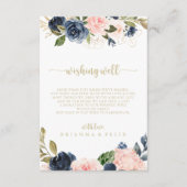 海軍赤面フローラ結婚金ゴールドの願い井戸 エンクロージャーカード (正面)