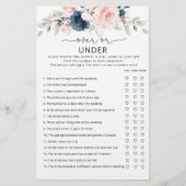 海軍赤面以上またはブライダルシャワーゲーム (正面)