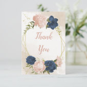 海軍赤面花葉緑結婚の サンキューカード (スタンド正面)