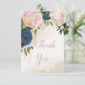 海軍赤面花葉緑結婚の サンキューカード (スタンド正面)