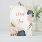 海軍赤面花葉緑結婚の サンキューカード (スタンド正面)