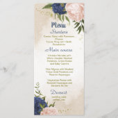 海軍赤面花葉緑結婚の メニュー (正面)