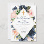 海軍赤面金ゴールドフローラ第1聖餐式 招待状 (正面)