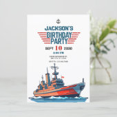 海軍軍艦誕生日 招待状 (スタンド正面)