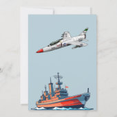 海軍軍艦誕生日 招待状 (裏面)