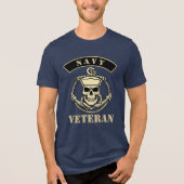海軍退役軍人 トライブレンドTシャツ (正面)
