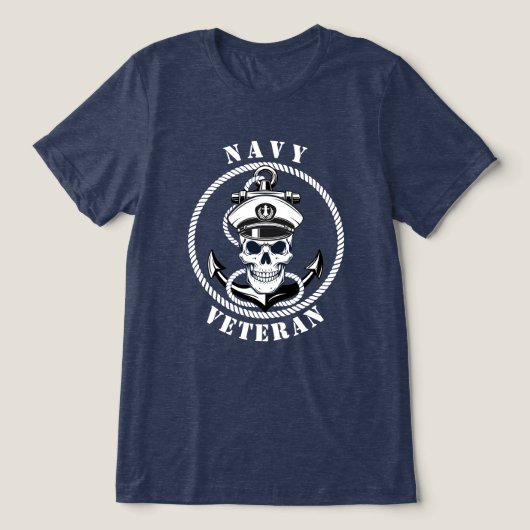 海軍退役軍人 トライブレンドＴシャツ (デザイン正面)