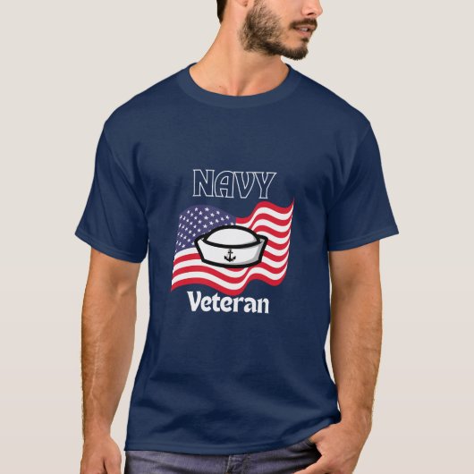 海軍退役軍人Tシャツ Tシャツ (正面)