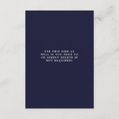 海軍野花フローラ結婚情報カード エンクロージャーカード (裏面)