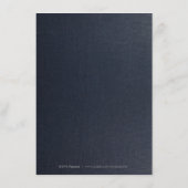 海軍金ゴールドエレガント書道結婚の詳細 エンクロージャーカード (裏面)