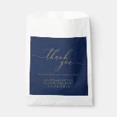 海軍金ゴールドフォーマルミニマ結婚リスト フェイバーバッグ (正面)