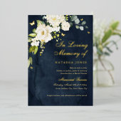 海軍金ゴールドフローラ記念事業 箔招待状 (立ち正面)