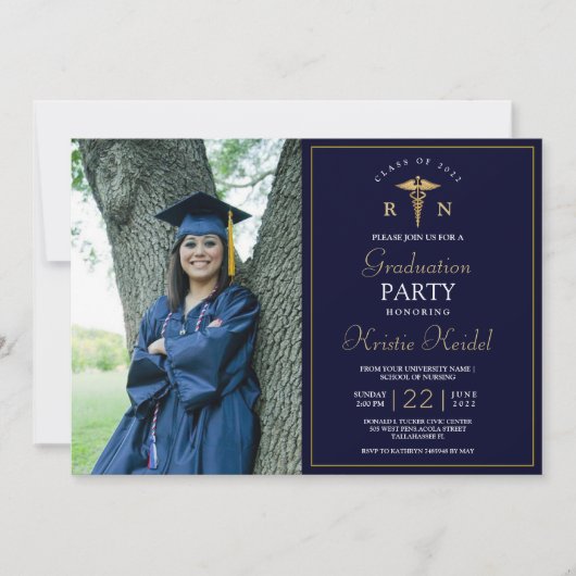 海軍金ゴールド医大卒業会 招待状 (正面)