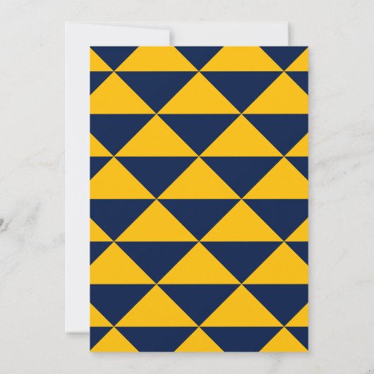 海軍金ゴールド卒業パーティーはっきりした卒業 招待状 (裏面)