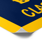 海軍金ゴールド卒業 ポスター (角)