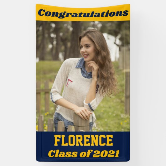 海軍金ゴールド卒業 横断幕 (縦)