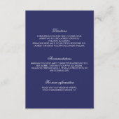 海軍金ゴールド結婚紙吹雪詳細 エンクロージャーカード (正面)