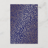 海軍金ゴールド結婚紙吹雪詳細 エンクロージャーカード (裏面)