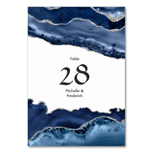 海軍銀アゲート結婚ト テーブルナンバー (正面)