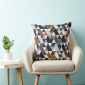 海軍錆の幾何学IV クッション (椅子)