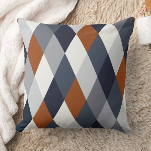 海軍錆の幾何学VII クッション (ブランケット)