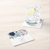 海軍開花結婚のコースター スクエアペーパーコースター (インサイチュ)