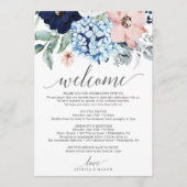 海軍開花結婚の案内日程表 プログラム (正面)